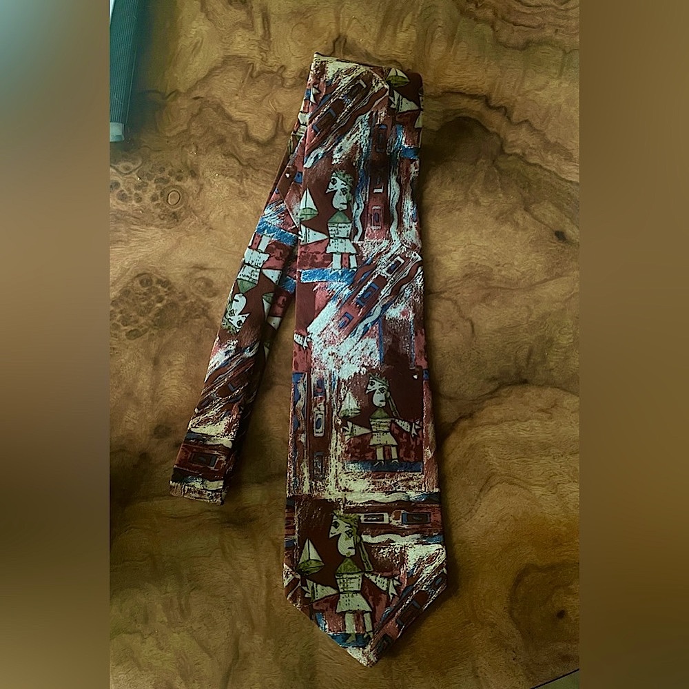 MARINA PICASSO COLLECTION SILK TIE